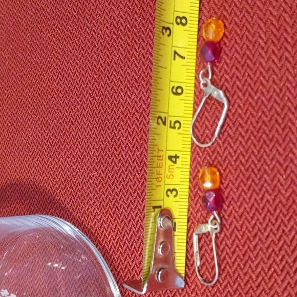 VT Hokiest color beaded earrings pierced - Picture 4 of 4